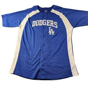 Los Angeles Dodgers Jersey Boys XL 18/20 Blue MLB Baseball Genuine Merchandise